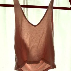 Brandy Melville Pink Halter Crop Top